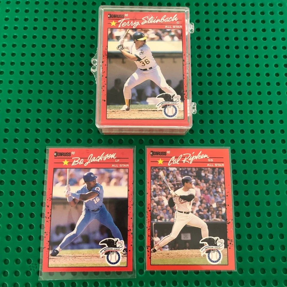 1990 Donruss Baseball Card Lot of 55 Cards Bo Jackson, Cal Ripken etc. NM